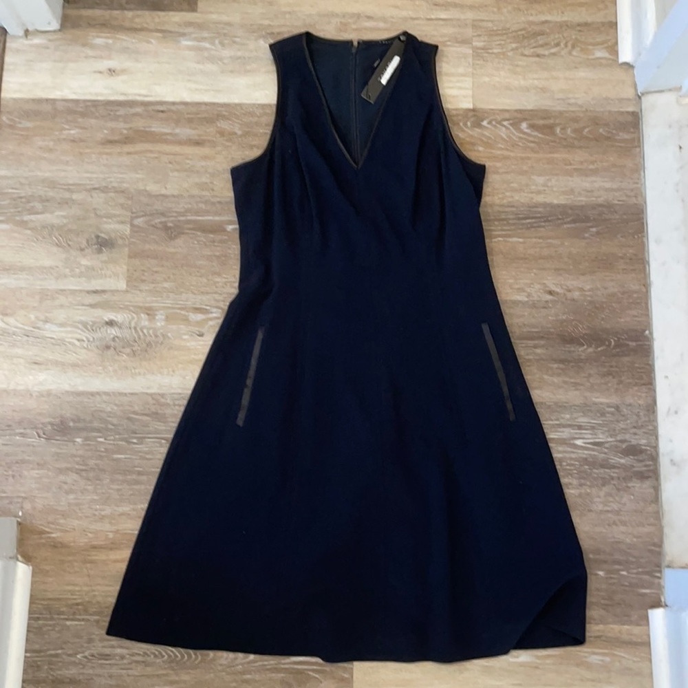 T Tahiti vneck dress with black trim (never worn)